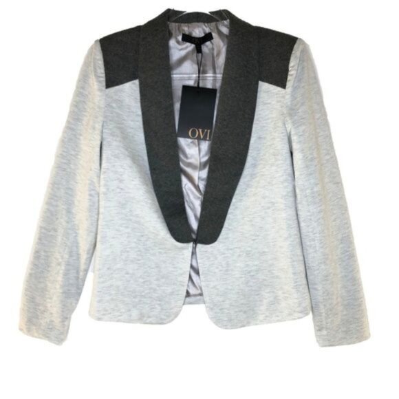 Heather Grey Contrast Blazer - Picture 1 of 3